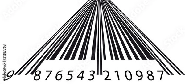 Obraz Barcode perspective