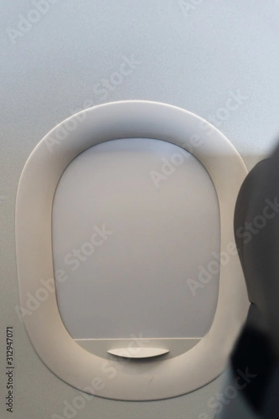 Obraz Airplane Seat Window is Closed