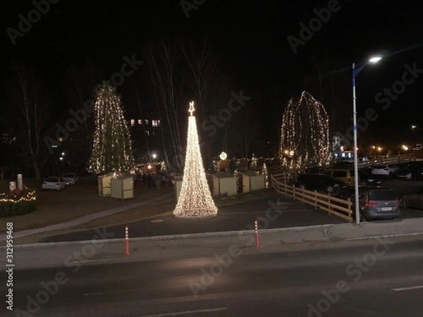 Obraz bridge at night
