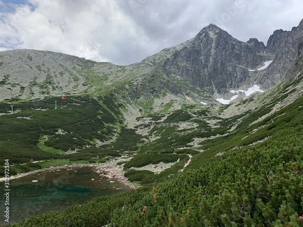 Fototapeta Paths in mountains