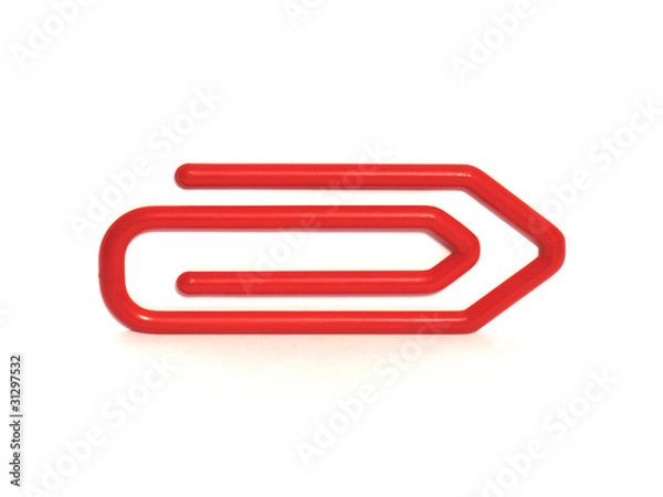 Obraz Large Red Paperclip Arrow