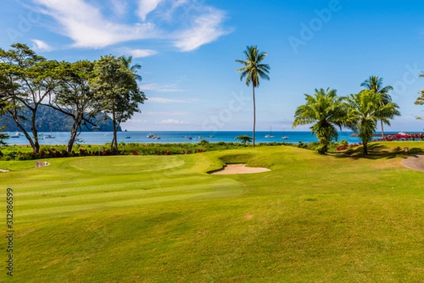 Obraz Landscape at the golf course. Tropical zone