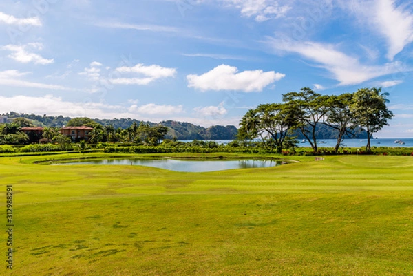 Obraz Landscape at the golf course. Tropical zone