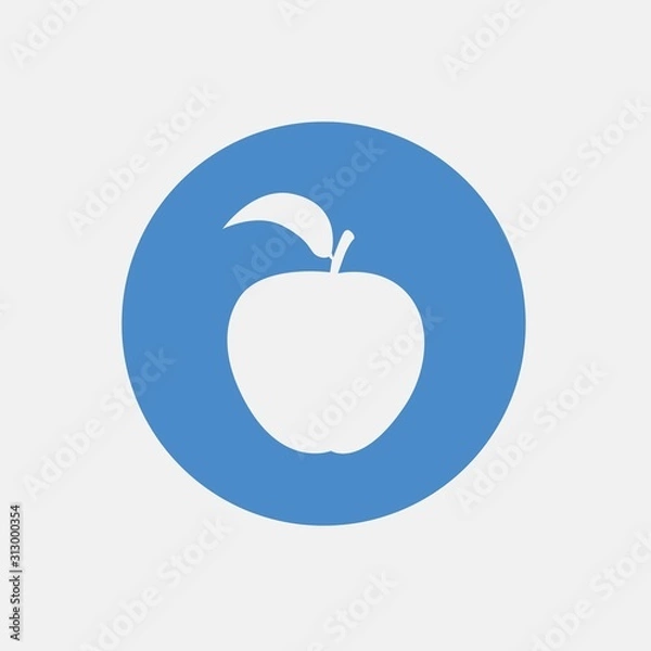 Obraz apple icon vector illustration sign