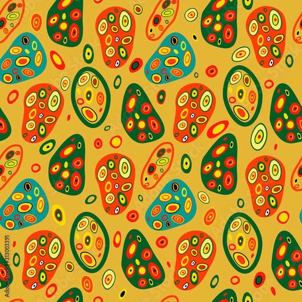 Fototapeta Seamless vector pattern. Abstract background with bright spots.
