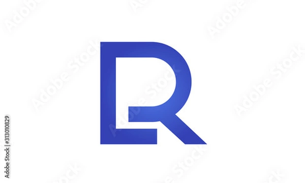 Obraz L & R Logo icon alphabeth
