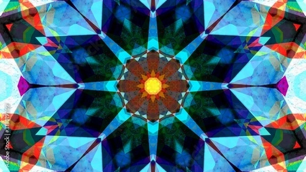 Obraz Kaleidoscope Mandala Art Design Abstract Background