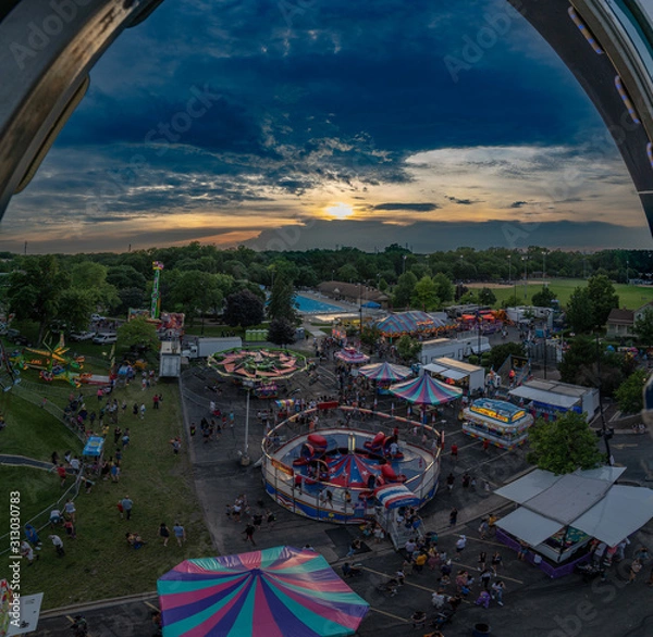 Obraz fair panorama clouds sky