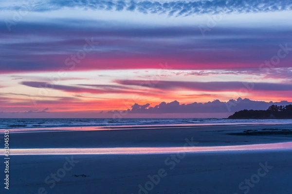 Fototapeta sunset at the beach