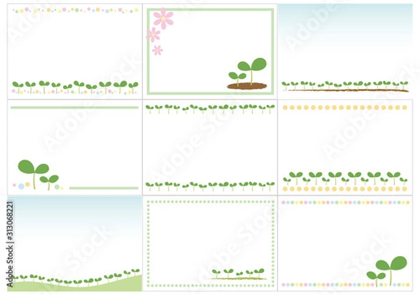 Obraz 双葉のフレームセット