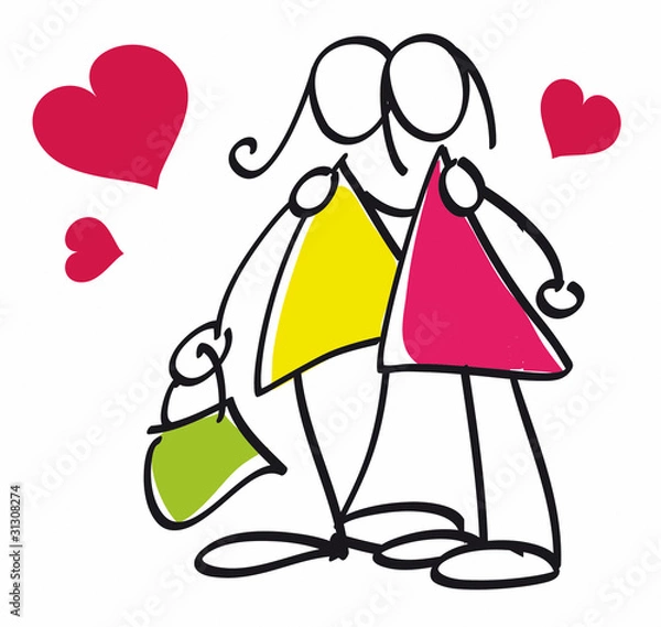 Obraz Pareja de lesbianas