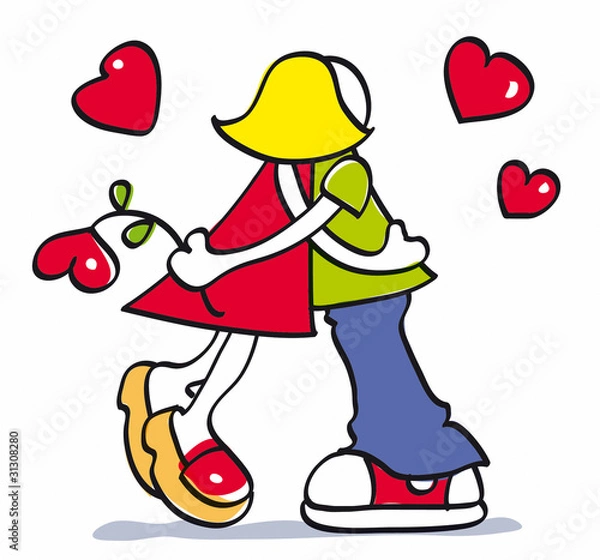 Obraz pareja de enamorados