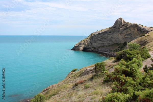 Fototapeta mountain in the form of a dragon in the Crimea.