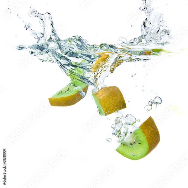 Fototapeta kiwi splashing