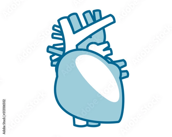 Obraz 人間の内臓のアイコンイラスト