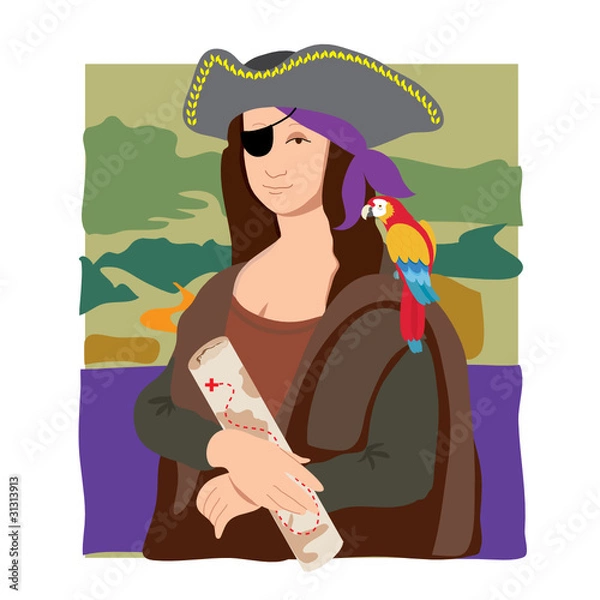 Obraz Mona Lisa Pirate
