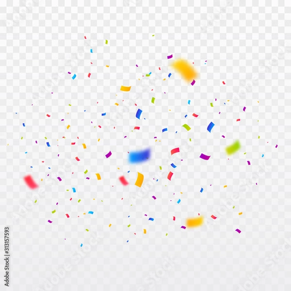Obraz Confetti burst vector illustration