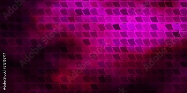 Fototapeta Dark Pink vector backdrop with rectangles.