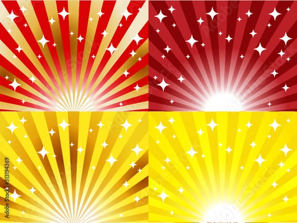 Obraz Radial background with star material