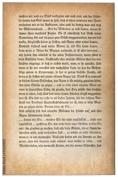 Obraz alte Buchseite