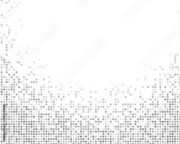 Fototapeta Gray White Random Dots Background, Creative Design Templates