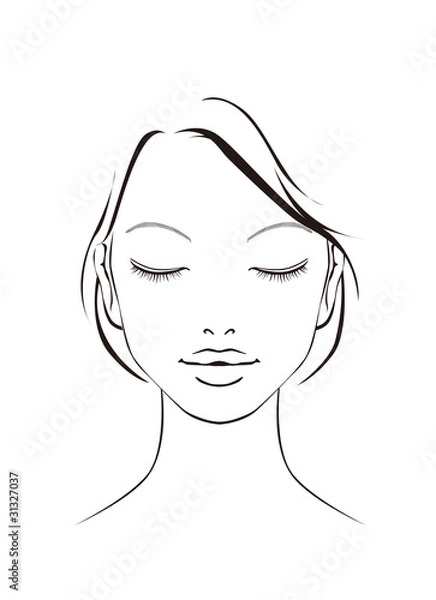 Obraz 女性の顔