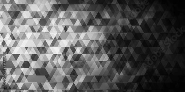 Fototapeta Dark Gray vector pattern with lines, triangles.