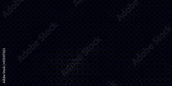 Fototapeta Dark BLUE vector background with triangles. Abstract gradient illustration with triangles. Template for wallpapers.
