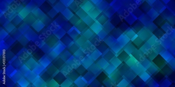 Fototapeta Light BLUE vector background in polygonal style.
