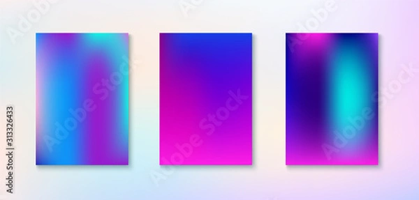 Obraz Purple, Pink, Turquoise, Blue Gradient Shiny Vector Background. 