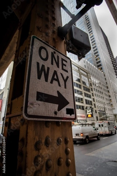 Obraz sign in new york city of london