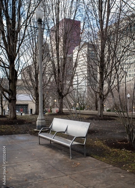 Obraz bench in the park