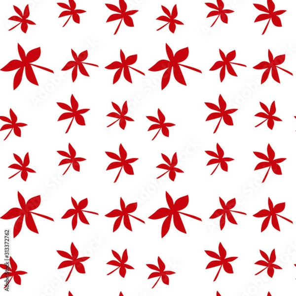 Obraz seamless background with red stars