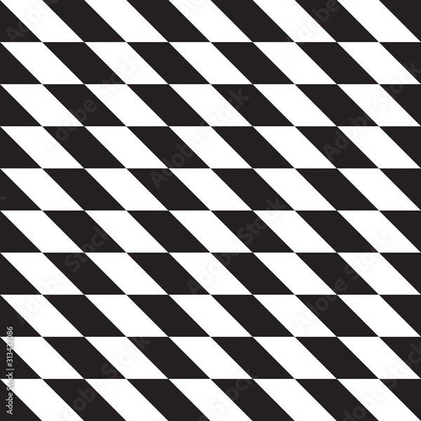 Obraz Seamless pattern geometric.Black and white background.Design for background