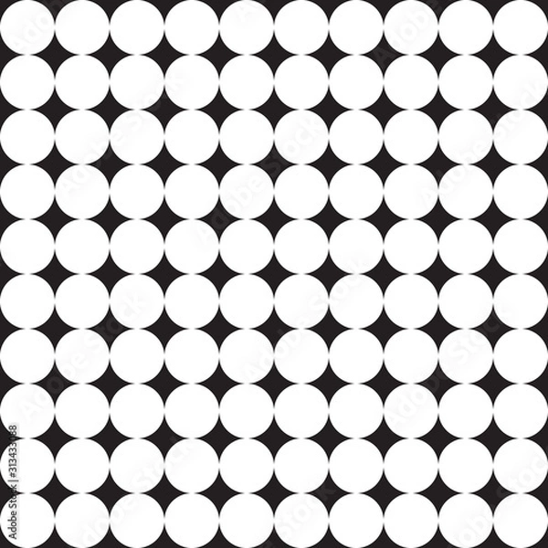 Obraz Seamless pattern geometric.Black and white background.Design for background