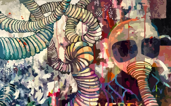 Fototapeta Człowiek w masce