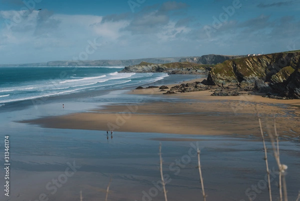 Obraz Beautfull coast around Newquay in Uk