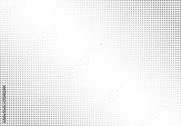 Fototapeta Abstract halftone dotted background. Monochrome pattern with square.  Vector modern futuristic texture for posters, sites, business cards, postcards, interior design, labels and stickers.