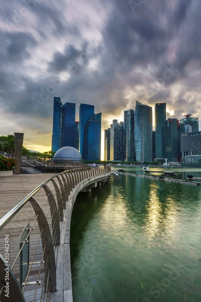 Fototapeta singapore city skyline