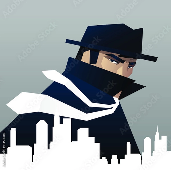 Obraz spy over the city