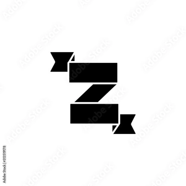 Obraz Ribbon icon. Simple decoration band icons for ui and ux, website or mobile application
