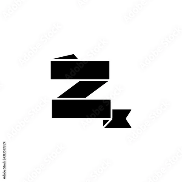 Obraz Ribbon icon. Simple decoration band icons for ui and ux, website or mobile application