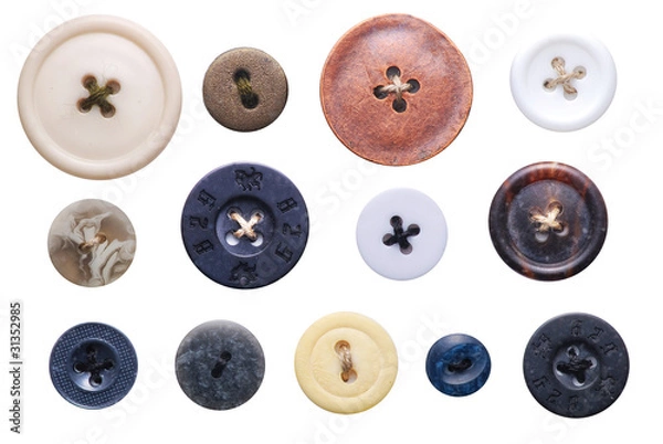 Obraz staromodne guziki