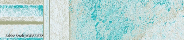 Fototapeta abstract turquoise, blue and khaki colors background for design