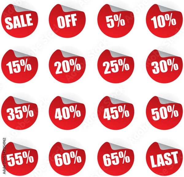 Obraz discount stickers set