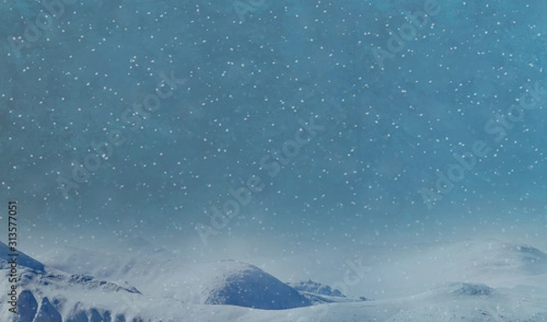 Obraz Abstract Winter background abstract bokeh