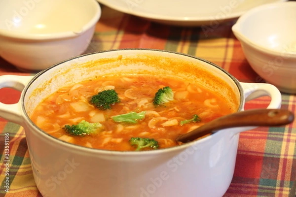 Obraz ミネストローネ作り