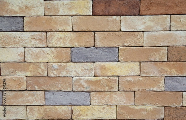 Obraz Brick Stone texture for wallpaper & background 