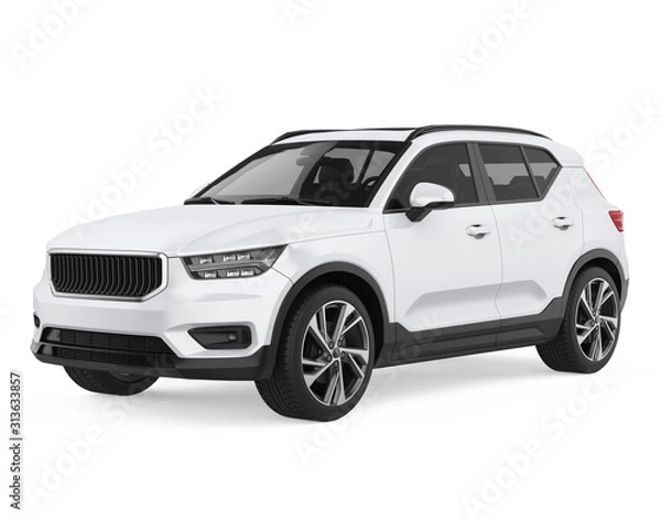 Fototapeta SUV samochód na białym tle