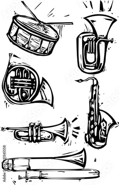 Obraz Musical Instrument Set